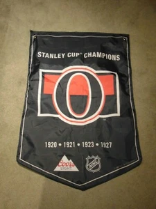 Ottawa Senators - New Coors Light NHL Banner- Stanley Cup 23" x 34" - Picture 1 of 2