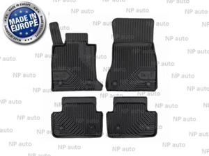 NEW LHD BLACK TAILORED RUBBER FLOOR MATS WATERPROOF BMW G60 G61 5 SERIES 2024- - Picture 1 of 4