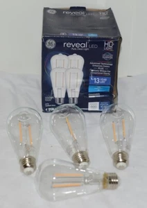 GE Reveal PK 00109338 1 LED HD Light Bulb 4 Pack Advanced Technology - Picture 1 of 9