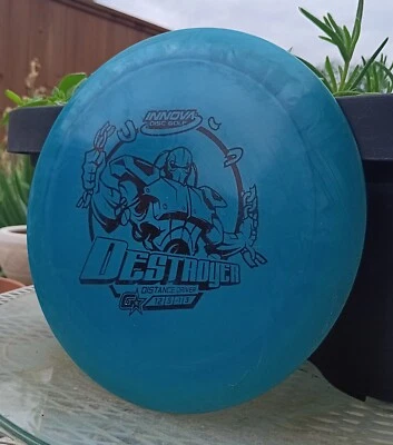 G Star DESTROYER Innova DISTANCE DRIVER, Disc Golf 175g BLUE - Image 1 of 2