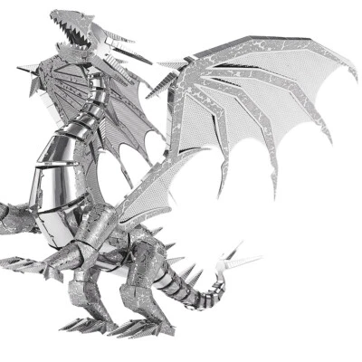 Piececool 3d puzzles for Adult Dragon Flame Metal Model Kits halloween Gifts Toy - Image 1 of 4
