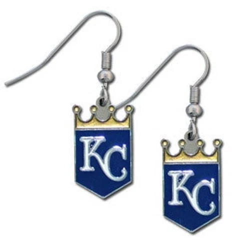 Kansas City Royals Dangle Earrings [NEW] MLB Fashion Ear Ring Jewelry Enamel Cover
