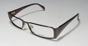 POLICE V8376 0K05 FULL RIM RECTANGULAR LOGO BRAND NAME MADE IN ITALY EYEGLASSES - Picture 1 of 10