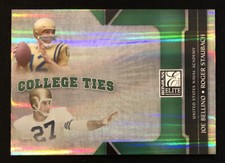 2006 Donruss Elite Roger Staubach Joe Bellino College Ties SP /1000 Card #CT-4