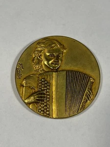 Médaille Accordéon A.P.H Signée en Bronze (L40/N1) - Picture 1 of 7
