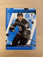 2022-23 UD SP Authentic Future Watch Limited Blue Jacob Moverare /399 RC + bonus