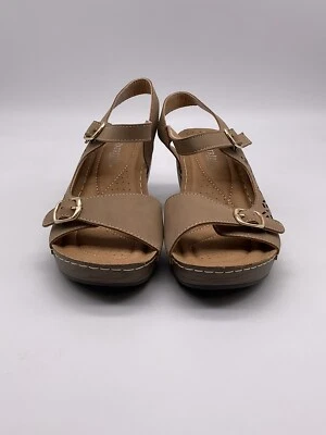 Patrizia by Spring Step Shantay Wedge Sandal Women’s Size 8 Tan/Brown - Image 1 of 4