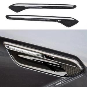 Carbon Fibre For BMW M6 F12 F13 FULL Real Carbon Fiber Air Vent Fender Side Wing - Picture 1 of 8