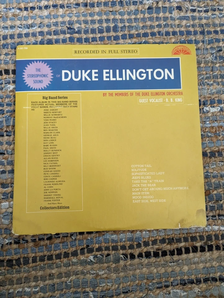 The Stereophonic Sound of Duke Ellington Guest Vocalists BB King LP X-BO-709  - Image 1 of 1