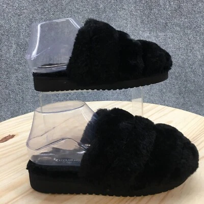 Sandalias Koolaburra By UGG Juveniles 5 Mules Sin Cordones Planas Cómodas Negras Piel Sintética Foto 1 de 4