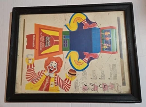 Vintage Ronald Mcdonald Bank "Little Savers" ORIGINAL 11 X 14 Framed 70-80's - Picture 1 of 17