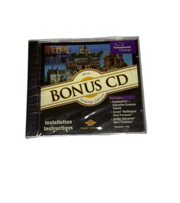Cd New Sealed Bonus Transparent Language Software Windows Macintosh Grammar - Image 1 of 4
