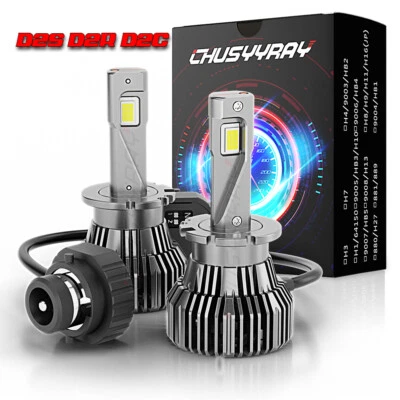 2x Bombillas de faros LED D2S para Infiniti QX60 2014-2017 ajuste de stock de haz bajo y alto Foto 1 de 4