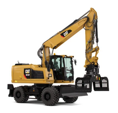 MODELLINO MEZZI CANTIERE DIECAST CAT M318F WHEELED EXCAVATOR ESCAVATORE 1:50 - Immagine 1 di 4