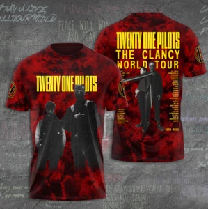 Twenty One Pilots The Clancy World Tour 2024-2025 3D T-Shirt - Picture 1 of 4