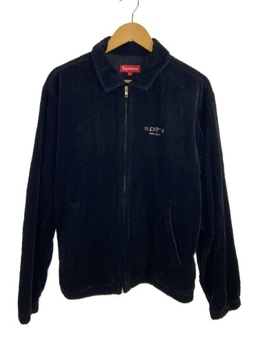 Supreme Others 20SS WIDE WALE VELLUTO A COSTE HARRIINGTON JACKET M COTONE Nero