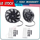 Radiator Condenser Cooling Fan Universal 7" For 1999-2018 Ford F-250 Super Duty
