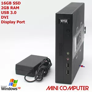 Mini Computer PC AMD 1500MHz 16GB SSD 2GB DDR3 Windows XP Old Games Ale Spiele - Picture 1 of 7