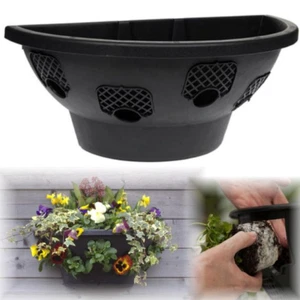 Cesta de pared EasyFill 50 cm Plantopia 20" plantación lateral negra ¡Las mejores cestas de pared! - Imagen 1 de 6