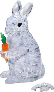 3D Crystal Puzzle, 43 piece crystal puzzle rabbit clear 50233, BEVERLY - Picture 1 of 5