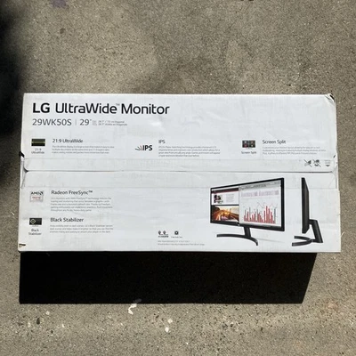 LG UltraWide 29WK50S-P 29 inch Widescreen Full HD IPS LED Monitor - Image 1 of 2