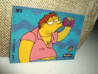 Tarjetas de persecución C4 1993 SkyBox Bongo Comics Simpsons Wiggle #W5 Foto 1 de 4