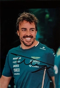 *** FERNANDO ALONSO - ASTON MARTIN/MERCEDES - SIGNED - F1 *** 6x4 photo - Picture 1 of 2