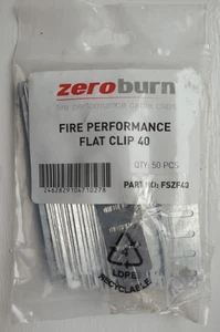 Zeroburn Flat Cable Clip up to 40mm (Pack of 50) FSZF40 - New - Picture 1 of 4