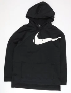 Nike Men's Black Dri-FIT Pullover Hoodie L Logo Sportswear - Picture 1 of 12