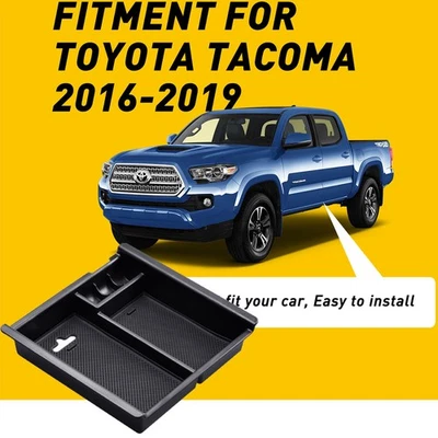 Organizador de caja de almacenamiento central para consola de auto auto Tacoma 2017-2019 2016 Foto 1 de 4
