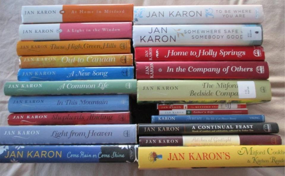 JAN KARON 21 HCDJ Book Lot Full MITFORD Series COMPANION COOKBOOK TIM + JEREMY - Imagem 1 de 4