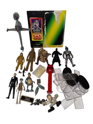 1990's/2000's STAR WARS Mixed Lot of FIGURES/ACCESSORIES/STANDS/SHIP/ETC - LOOK - Image 1 of 4