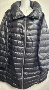 Michael Kors Packable Down Puffer Womens Coat Jacket 2XL Lightweight High Collar - Picture 1 of 10