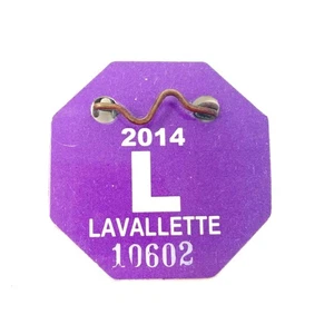 2014 LAVALLETTE, NJ BEACH BADGE New Jersey Etikett Kunststoff New Jersey - Bild 1 von 2
