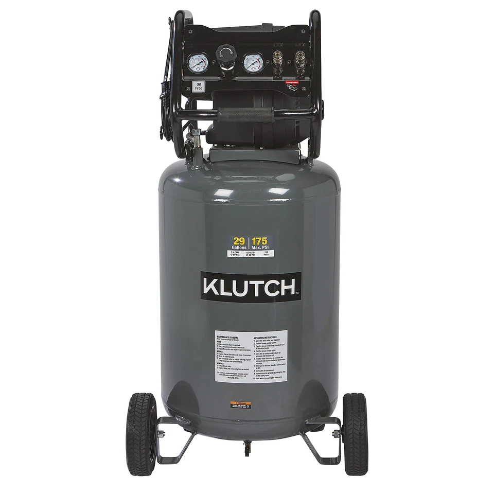 Compresor de aire Klutch 29 galones, 2,5 HP, 120 voltios, 175 PSI Foto 1 de 4