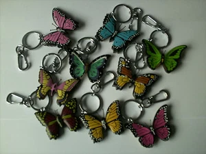 Wooden Keyring - BUTTERFLIES - Picture 1 of 6