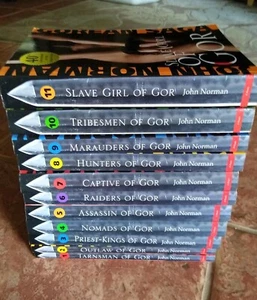 Slave Girl Of  Gor John Norman Paperback Book 40th Anniversary 11 Book Lot - Picture 1 of 3