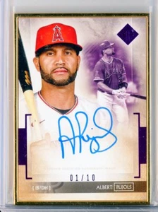 Topps Transcendent 2020 Albert Pujol TCA-AP AUTO autógrafo Purple Cardinals 1/10 - Imagen 1 de 2
