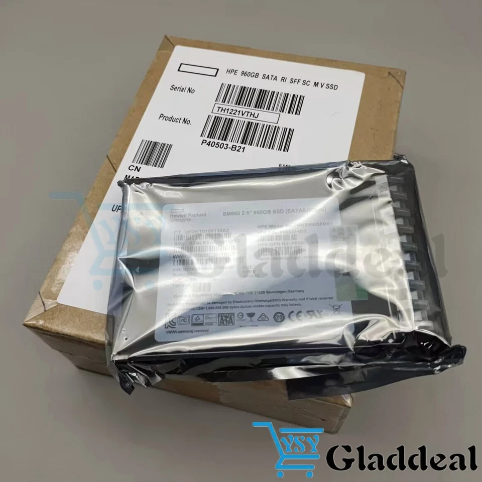 New HPE CL 960GB SATA 6G RI SFF S4510 FIO SSD P40503-B21 - Image 1 of 4