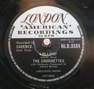 The Chordettes 78 / Lollipop & Baby, Come-A-Back-A (14-1223) - Picture 1 of 2