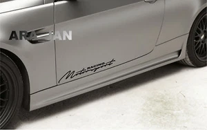 MOTORSPORT Racing Decal Sticker sport car door logo emblem auto performance 2pcs - Picture 1 of 5