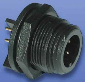 Bulgin PCB MOUNT MINIATURE CONNECTOR 8A 250V 2-Contacts Plug, Male PX0413/02P/PC - Picture 1 of 1
