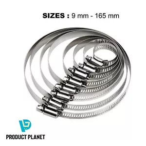 Abrazaderas de tubería clips de manguera de acero inoxidable - tipo jubileo - 304ss - tipo británico - Imagen 1 de 10