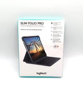 Logitech SLIM FOLIO PRO iPad 11 Zoll Bluetooth-Tastatur-Case - Grafit (Spanisch) - Bild 1 von 4