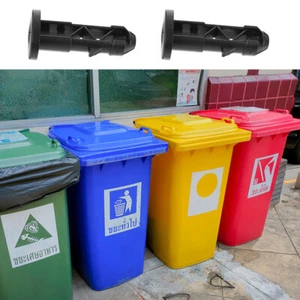 4 Pcs Mülltonnenschloss Verriegelung Des Mülleimerdeckels Auf Rädern - Bild 1 von 12