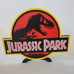 Jurassic Park 3D printed Logo Stand | Adventure Shelf Display | Collectible - Picture 1 of 6