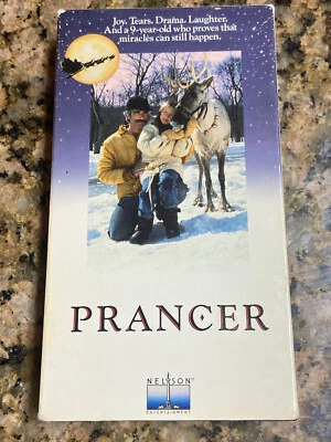 Vintage PRANCER Reindeer Sam Elliot Christmas Movie VHS Rare Nelson Ent - Image 1 of 3