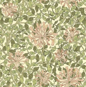 1/2 Yard OOP Granada -Honeysuckle Green by The Original Morris & Co Cotton - Picture 1 of 2