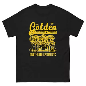 GOLDEN SUPER TUNE T SHIRT SIX PACK TRI POWER MUSCLE CAR HOT ROD - Picture 1 of 10