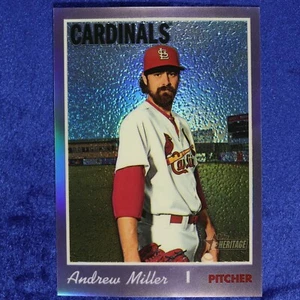2019 Topps Heritage #THC-521: Andrew Miller (PURPLE CHR REFRACTOR) (THC-99) - Picture 1 of 2
